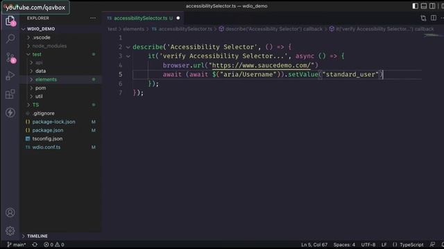 How to use accessibility selector to identify elements in webdriverIO смотреть онлайн