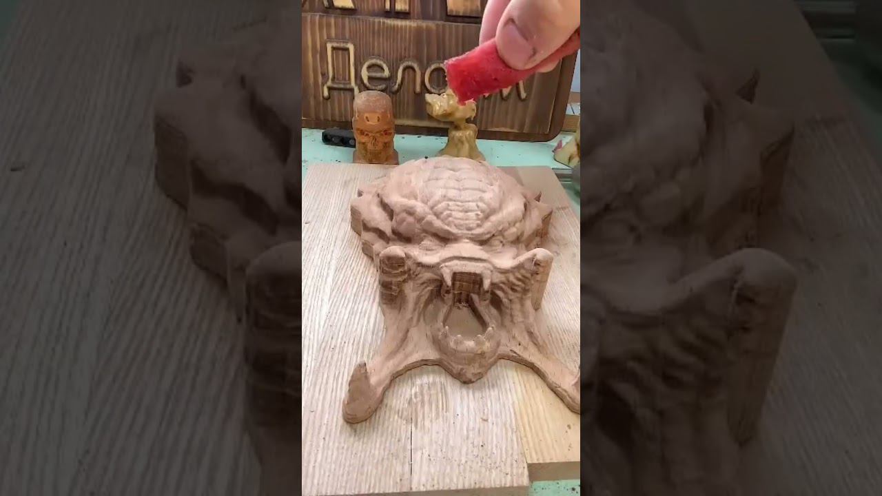 Ключница хищник из дерева на ЧПУ смотреть онлайн