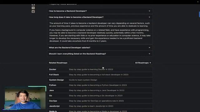 How much time does it take to become a backend dev Roadmaps sh смотреть онлайн