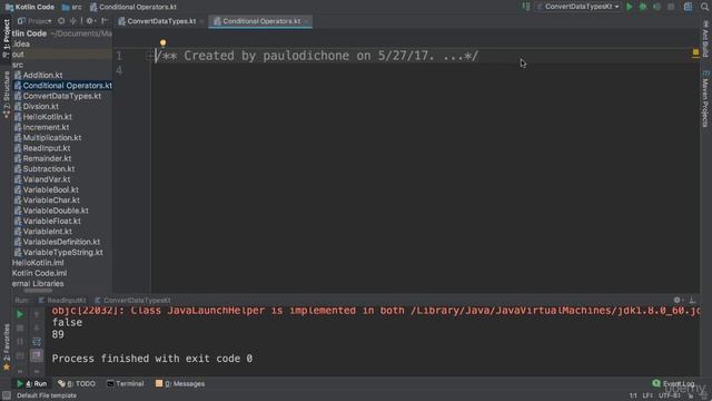 27 - Conditional Operators - Kotlin Developer Course - Build Android Apps in Kotlin смотреть онлайн