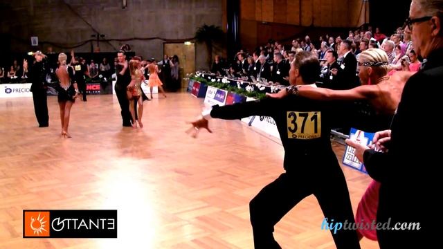 Yuriy Simachev - Anastasia Klokotova, GOC Stuttgart 2014, WDSF Grand Slam latin, 4. round - rumba смотреть онлайн