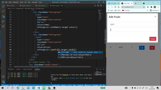 Ep-11 React Front End, UPDATE request, PostgreSQL смотреть онлайн