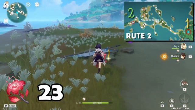 55 Dendrobium Genshin Impact Farming Route Location - How to Get Dendrobium - Material Kujou Sara смотреть онлайн