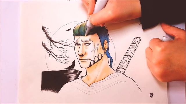 { WOLF KNIGHT ?? } ~ Skin and Hair Coloring Process with Markers смотреть онлайн