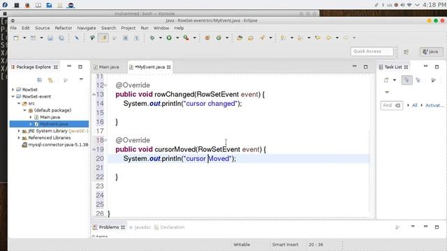 55 JAVA JDBC DataBases RowSet with Events смотреть онлайн