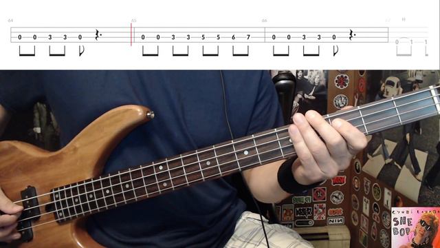 She Bop by Cyndi Lauper - Bass Cover with Tabs Play-Along смотреть онлайн