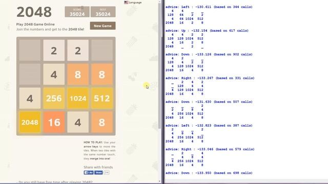 Python 2048 bot смотреть онлайн