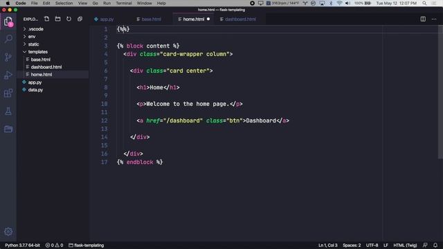 Flask Templating Basics - Extending Templates смотреть онлайн
