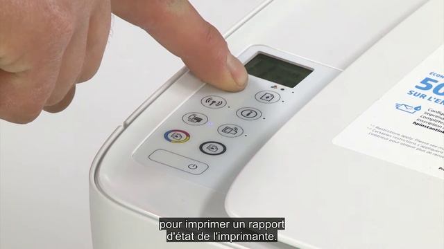 Impression d'un rapport d'état avec l'imprimante HP DeskJet 3634 смотреть онлайн