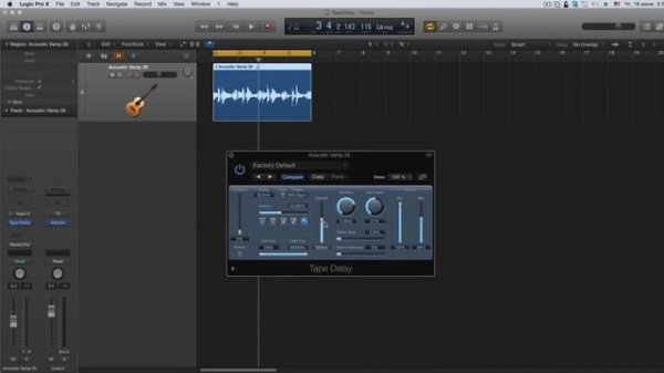 Tape Delay #2. Модуляционные эффекты в Logic Pro [Logic Pro Help]