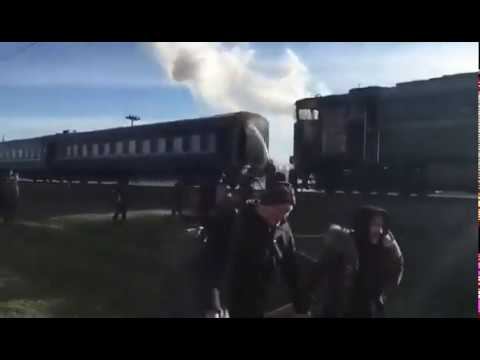 Возгорание тепловоза поезда Харьков–Херсон УЗ смотреть онлайн