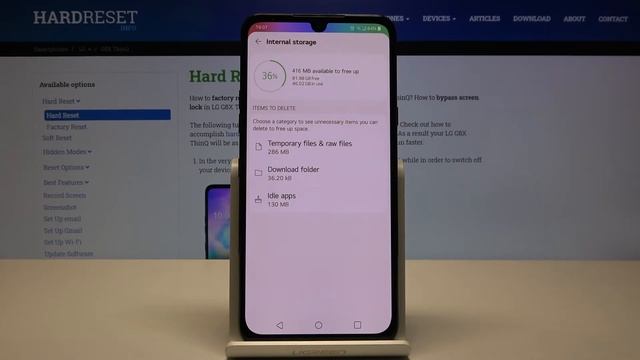 Clean Storage in LG G8X ThinQ – Free Up Space смотреть онлайн