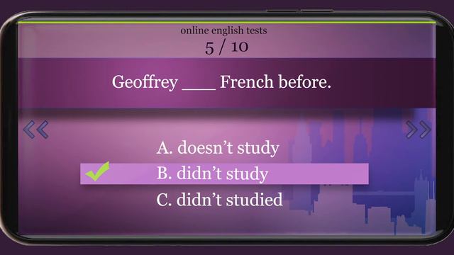 10 Elementary Grammar test Past Simple Regular verbs смотреть онлайн