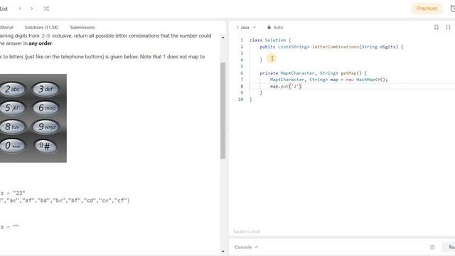 Letter combinations of a phone number | Leetcode | Medium | Java | Striver's A to Z DSA Sheet смотреть онлайн