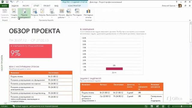 Подробнее о ленте Project 2013 смотреть онлайн