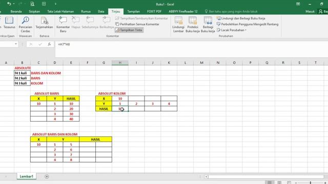Latihan Excel Fungsi lock ($) f4 смотреть онлайн