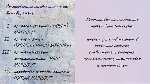 СОГЛАСОВАННЫЕ ОПРЕДЕЛЕНИЯ И ИХ ОБОСОБЛЕНИЕ смотреть онлайн