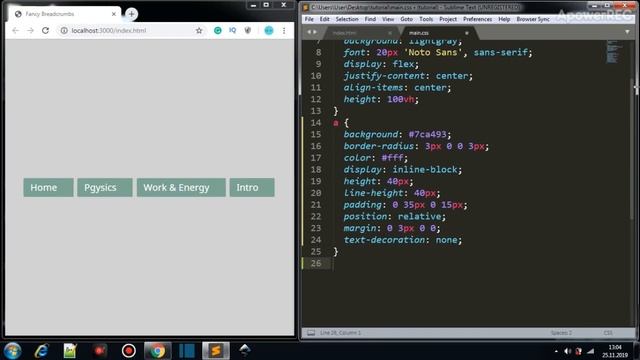 Fancy Breadcrumb | CSS Design смотреть онлайн