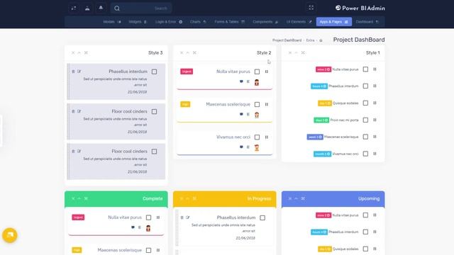 Amazing LTR & RTL Style Light Creative Bootstrap Dashboard – Power BI смотреть онлайн