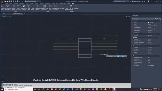 Wire Break 2021 App Demo ver: 2021.1.0.0 | AutoCAD 2021 смотреть онлайн