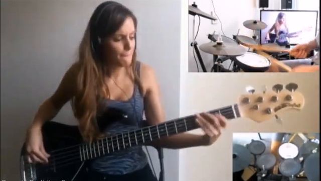 Bruno Mars - Chunky (live) [Bass + Drums Cover] смотреть онлайн