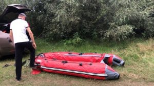 Сборка килевой лодки с полом-книжкой