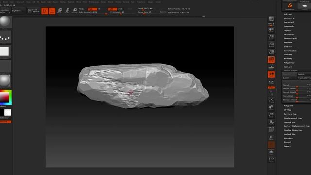 Zbrush - Rock brush pack 01 смотреть онлайн