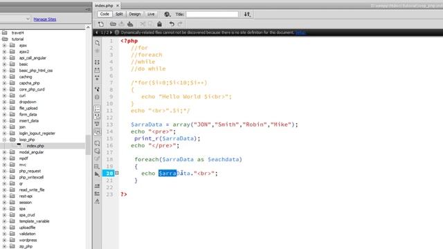 Loops in PHP - for loop, foreach loop, while loop , do while loop|Loops Tutorial| PHP for Beginners смотреть онлайн