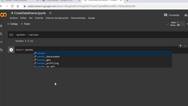 Curso Pandas 01 Instalacion y crear DataFrame смотреть онлайн
