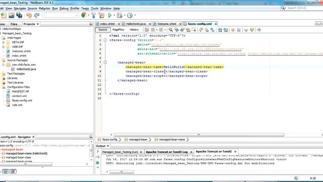 Configure Managed Beans in JSF 2.0 JSF Tutorial Part 4 смотреть онлайн