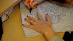 Как перенести на футболку рисунок. Handmade t-shirt.