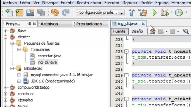 Netbeans Guardar datos a MySql Java Video 2 смотреть онлайн