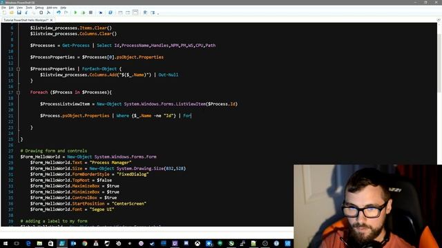 PowerShell Windows Forms Tutorial 2 : Process Manager смотреть онлайн