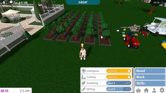 BEST WAY TO LEVEL UP YOUR GARDEN SKILL IN BLOXBURG!!? смотреть онлайн