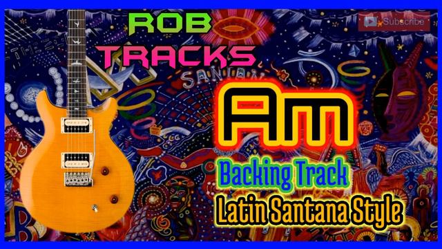 Latin Backing Track Santana Style in Am смотреть онлайн