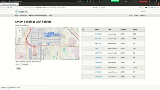 Skymantics OGC Testbed 17 - Features and geometries JSON смотреть онлайн
