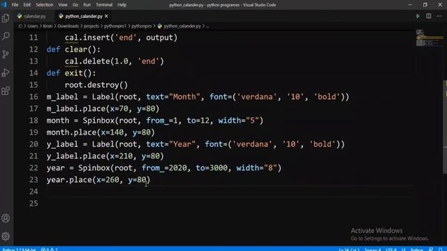 calendar using python in telugu смотреть онлайн