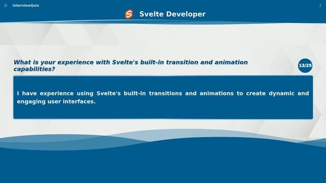 Top 25 Svelte Developer Interview Questions and Answers | 6 Minute prep смотреть онлайн