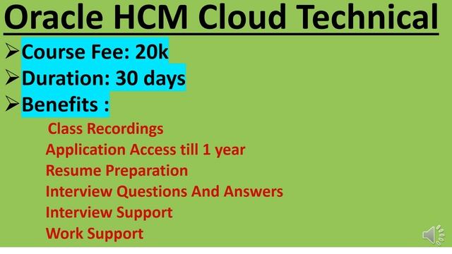 Oracle HCM Cloud Techno Functional Training | Next Batch is Starting from 02-Jan-2023 смотреть онлайн