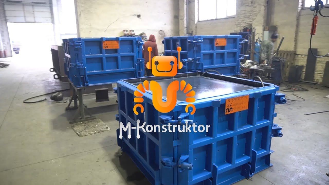 Steel moulds for concrete trash containers смотреть онлайн