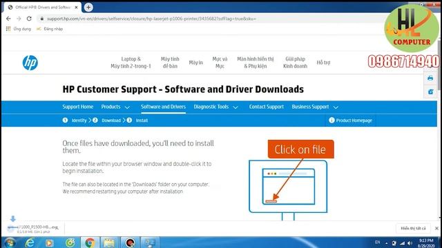 HƯỚNG DẪN TẢI VÀ CÀI ĐẶT DRIVER MÁY IN HP -P1006 CHO WINDOWS7 64BIT смотреть онлайн