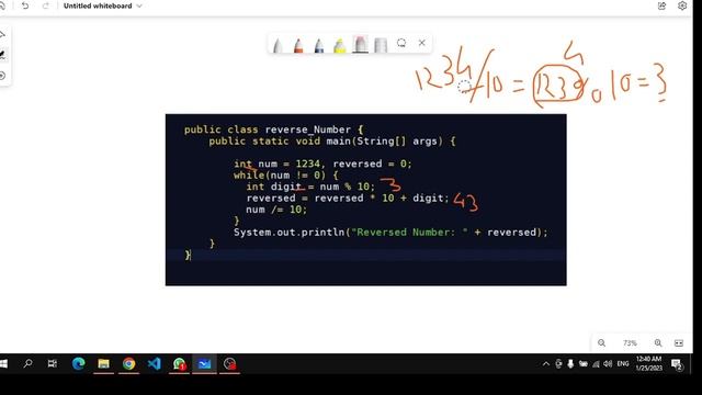 reverse number in java | code explaination in bangla смотреть онлайн