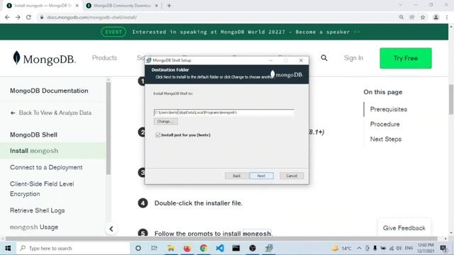 تثبيت MongoDB و ملحقاتها على ويندوز смотреть онлайн