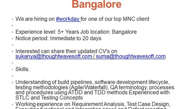 | 01 Nov 2022 | Manual & Automation Testing Jobs | @SoftwareTestingVacancies смотреть онлайн