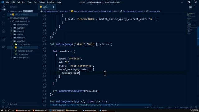 18 Start and Help Inline Query смотреть онлайн