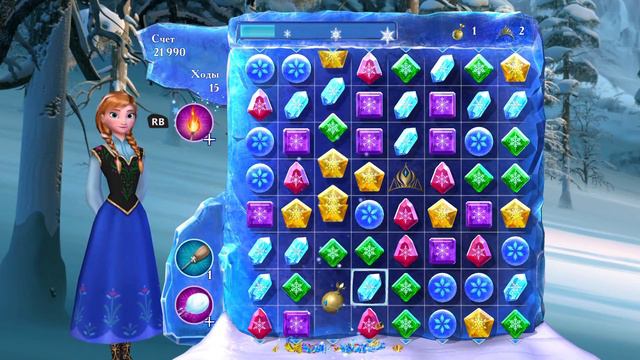 Frozen Free Fall Snowball Fight #31 (Уровни с 75 по 77, Открыли Эльзу) смотреть онлайн