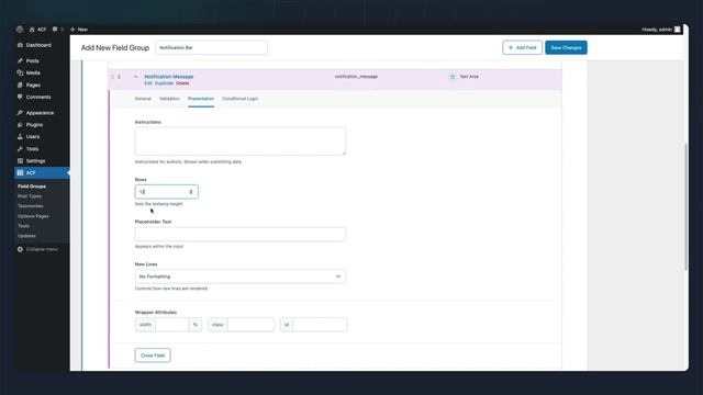 ACF Options Pages UI (ACF PRO 6.2) смотреть онлайн