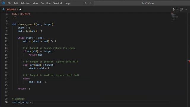 Write a python program for binary search смотреть онлайн