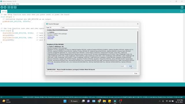 Program a Pi Pico using the Arduino IDE смотреть онлайн