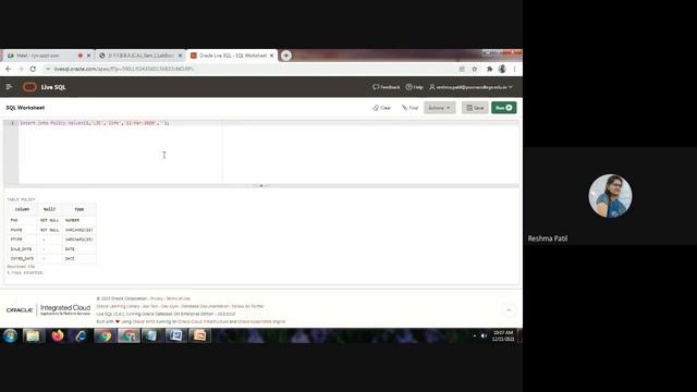 Lab Exercise 5 Table Creation with Constraints | Dr. Reshma Kadam смотреть онлайн
